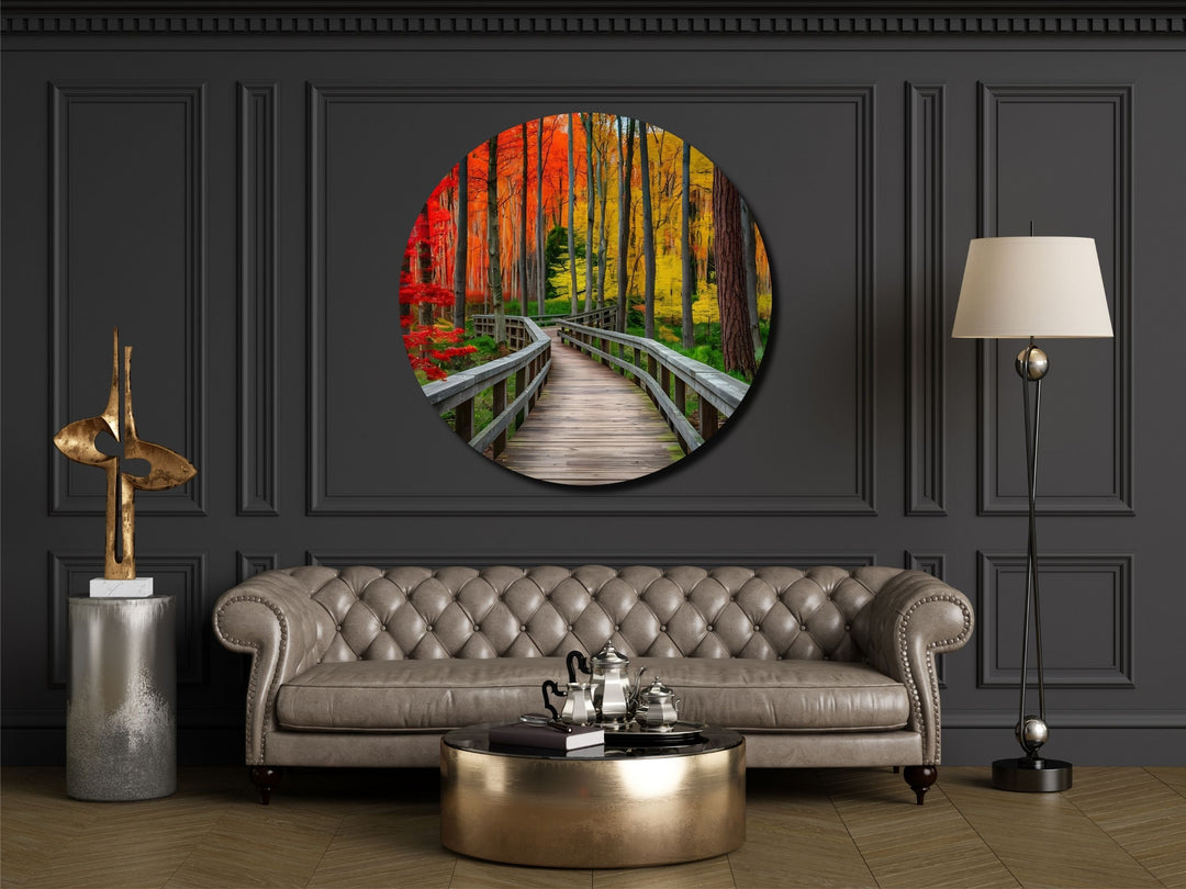 Colorful Forest Wall Art Decor-Home&Office Glass Printing Wall Painting