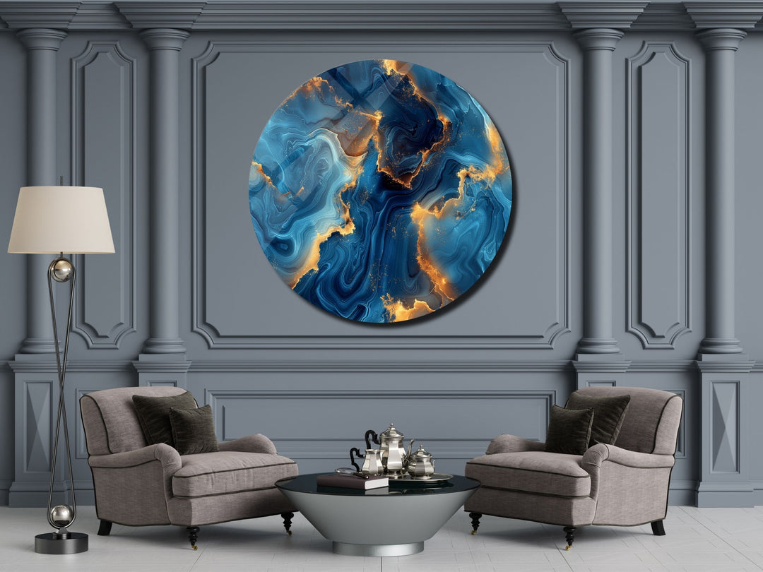 Abstract Marble Design Wall Art Decor-Home&Office Glass Printing Wall Painting