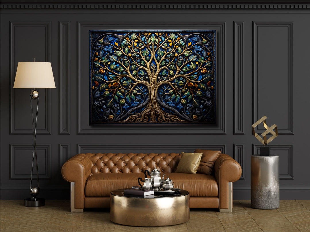 Stained Glass Wall Art Tree of Life Window-Wall Painting Decor