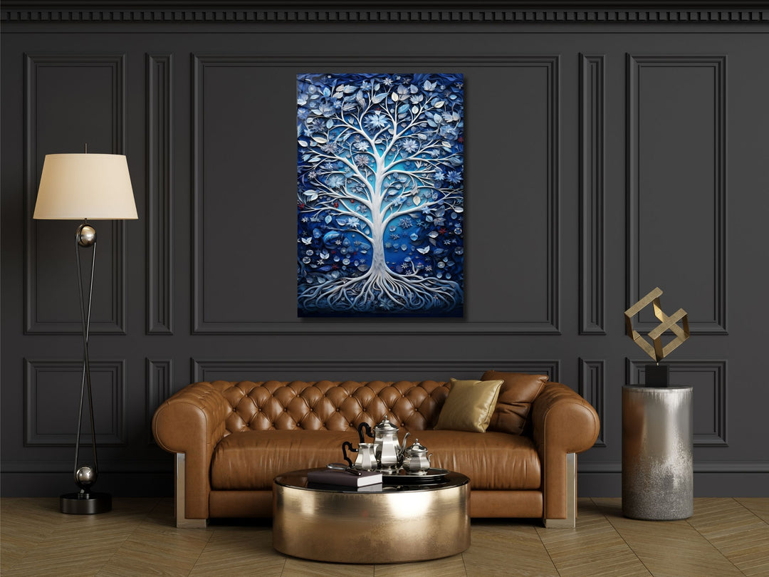 Stained Glass Wall Art Tree of Life Window-Wall Painting Decor