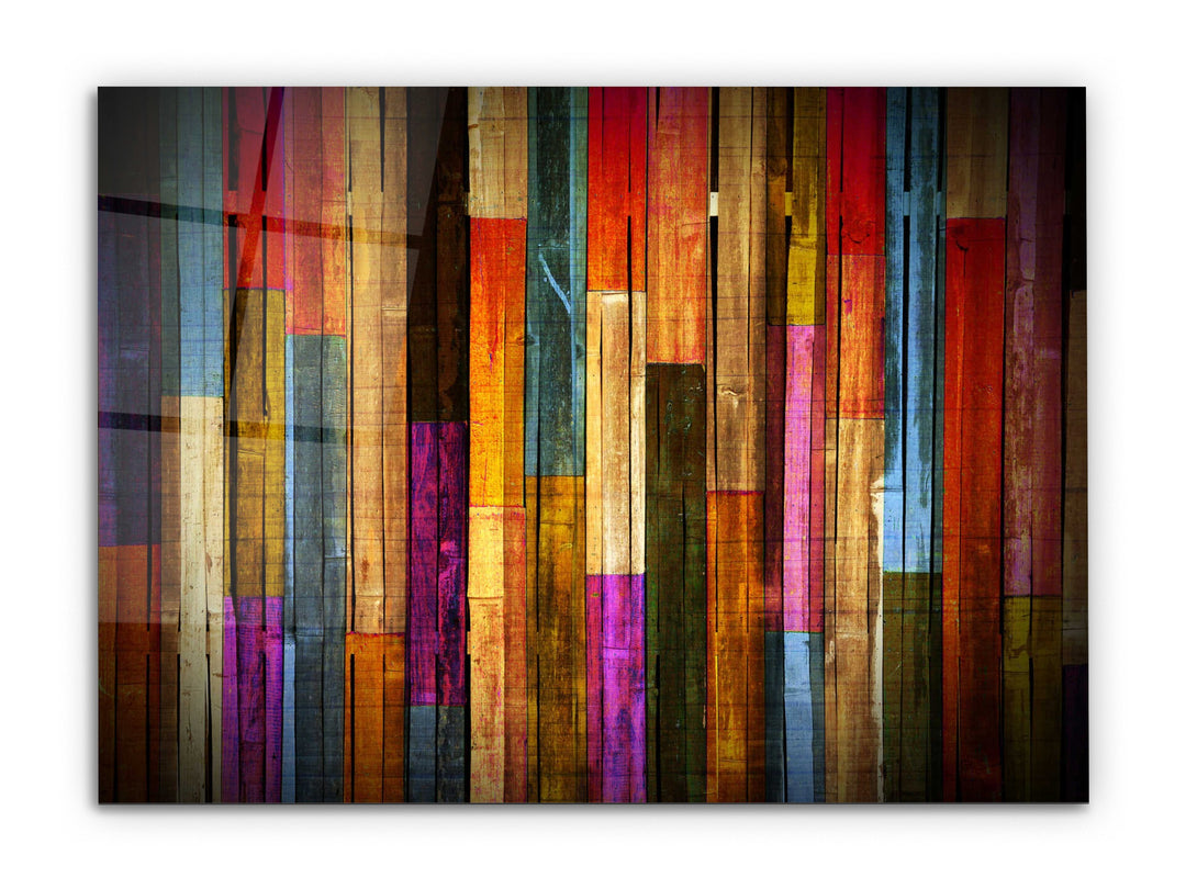 Abstract Colorful Glass Printing Wall Art-Home Office Wall Painting Decor