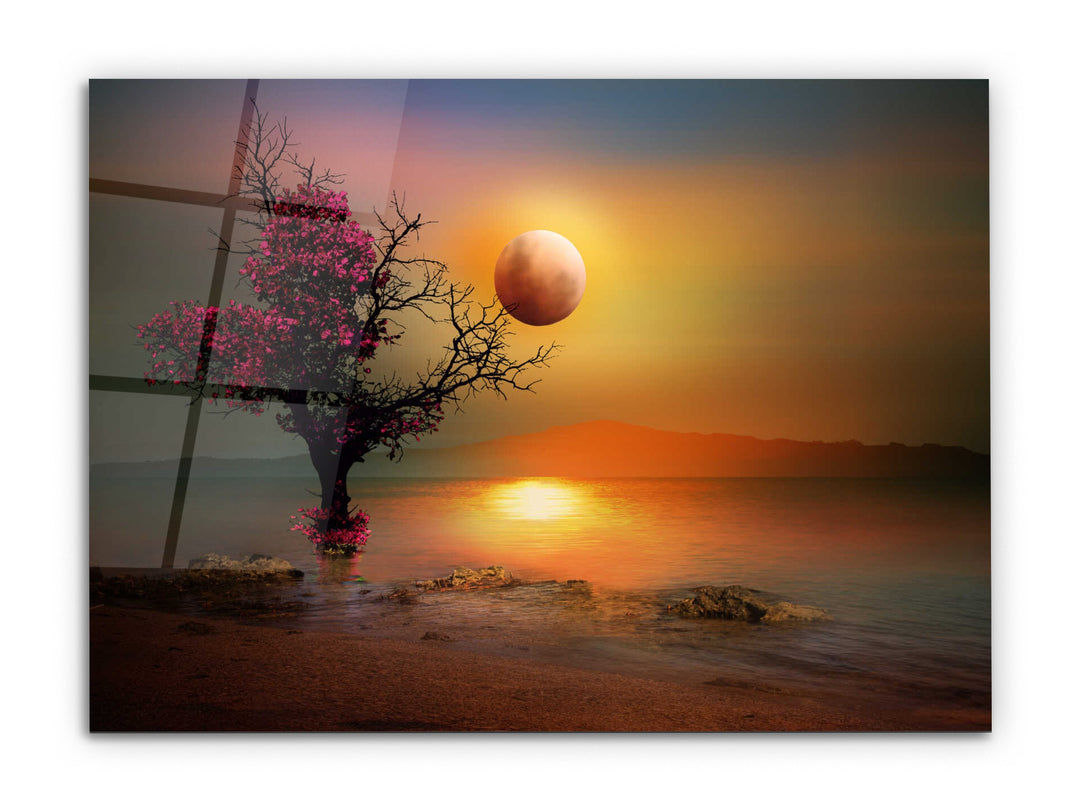 Autumn Glass Printing Wall Art-Home Office Wall Painting Decoration