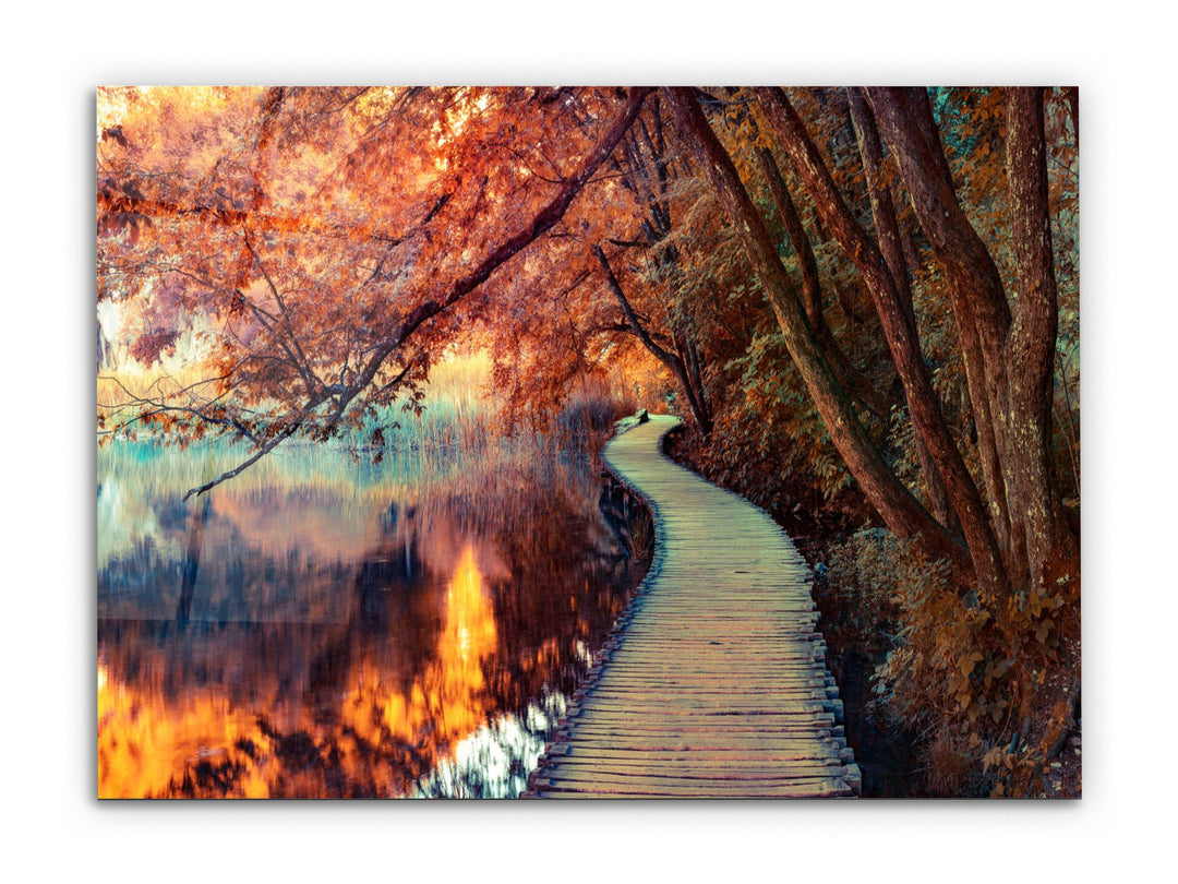 Autumn Glass Printing Wall Art-Home Office Wall Painting Decoration