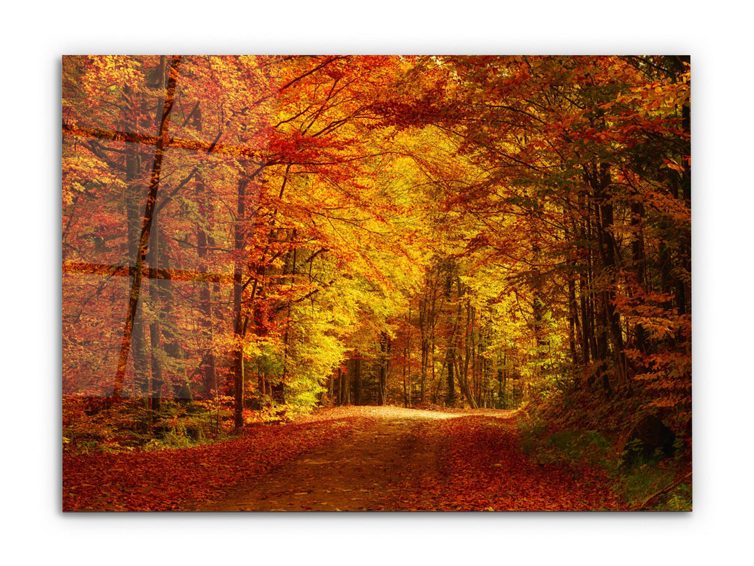 Autumn Glass Printing Wall Art-Home Office Wall Painting Decoration