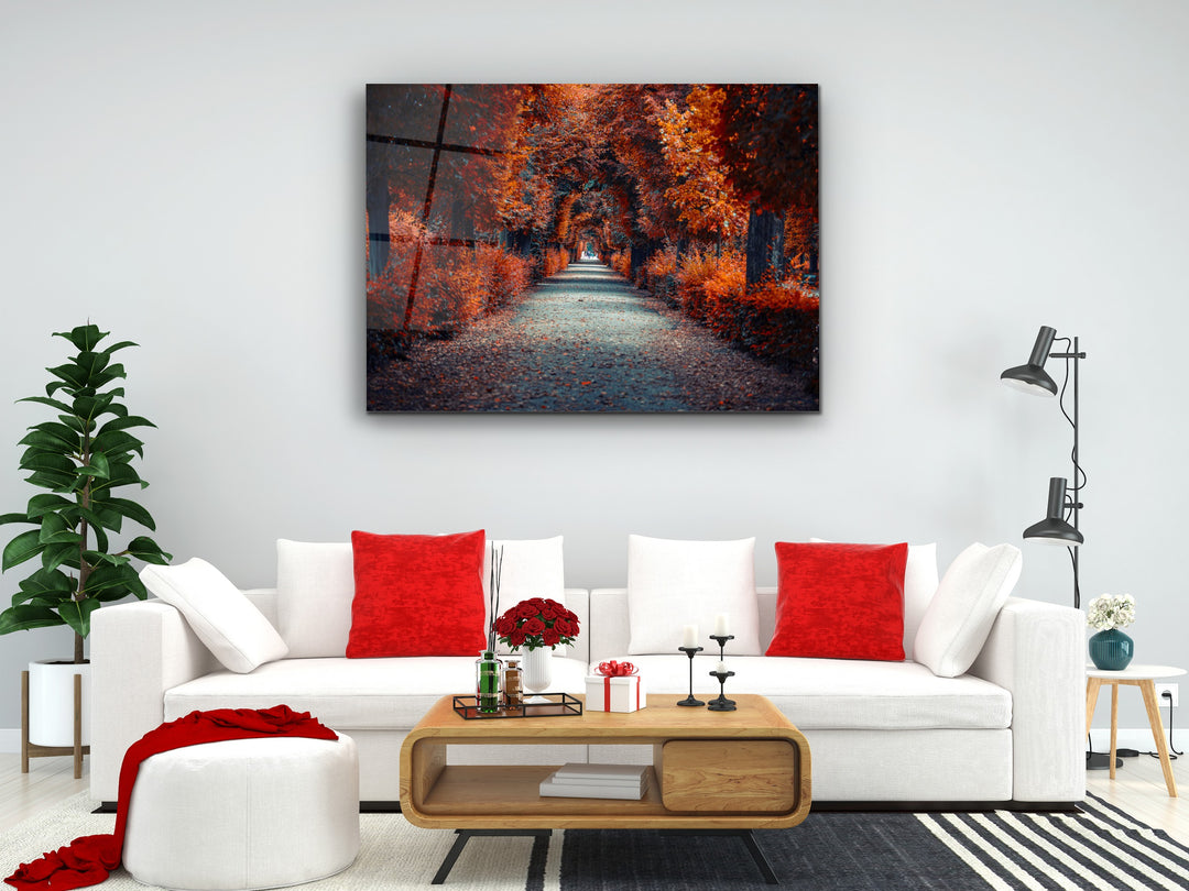 Autumn Glass Printing Wall Art-Home Office Wall Painting Decoration