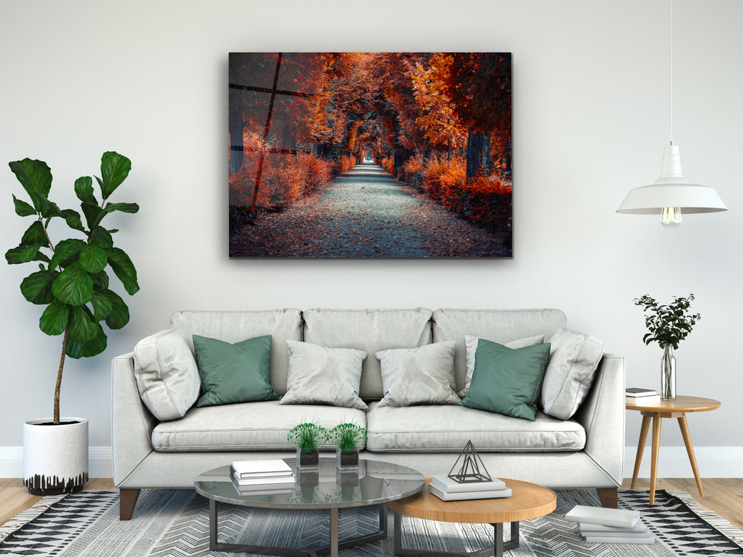 Autumn Glass Printing Wall Art-Home Office Wall Painting Decoration