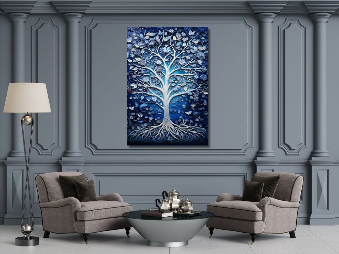 Stained Glass Wall Art Tree of Life Window-Wall Painting Decor