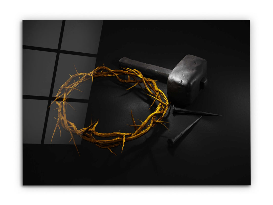 Jesus Christ Glass Printing Wall Art-Home Office Wall Painting Decoration