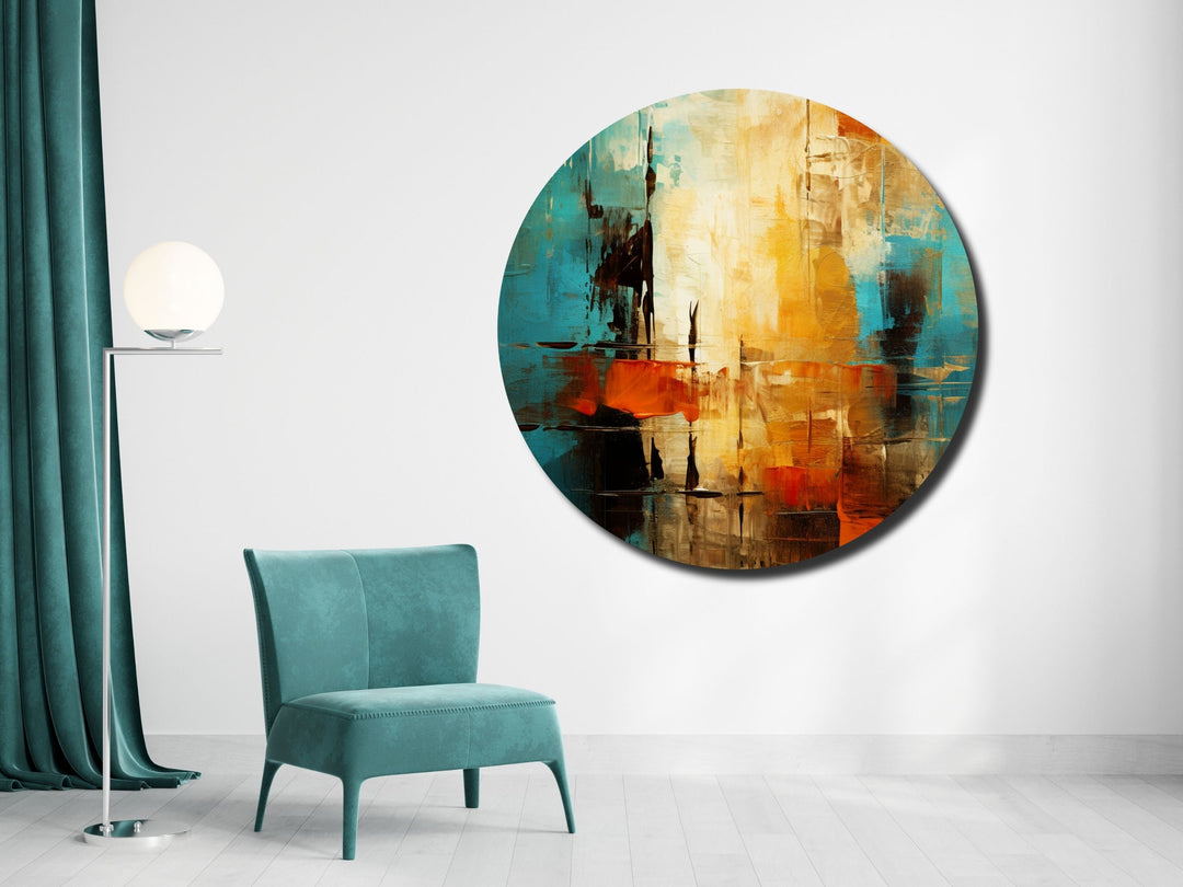 Abstract Colorful Wall Art Decor-Home&Office Glass Printing Wall Painting