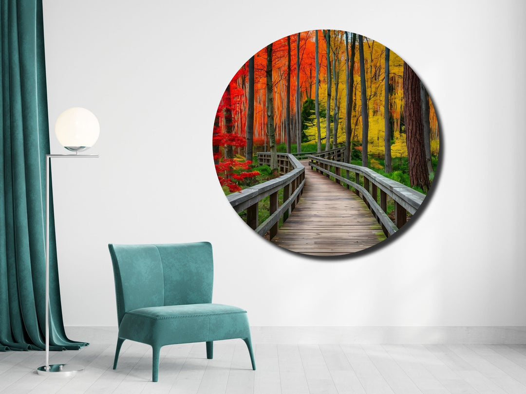 Colorful Forest Wall Art Decor-Home&Office Glass Printing Wall Painting