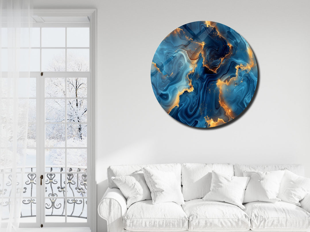 Abstract Marble Design Wall Art Decor-Home&Office Glass Printing Wall Painting