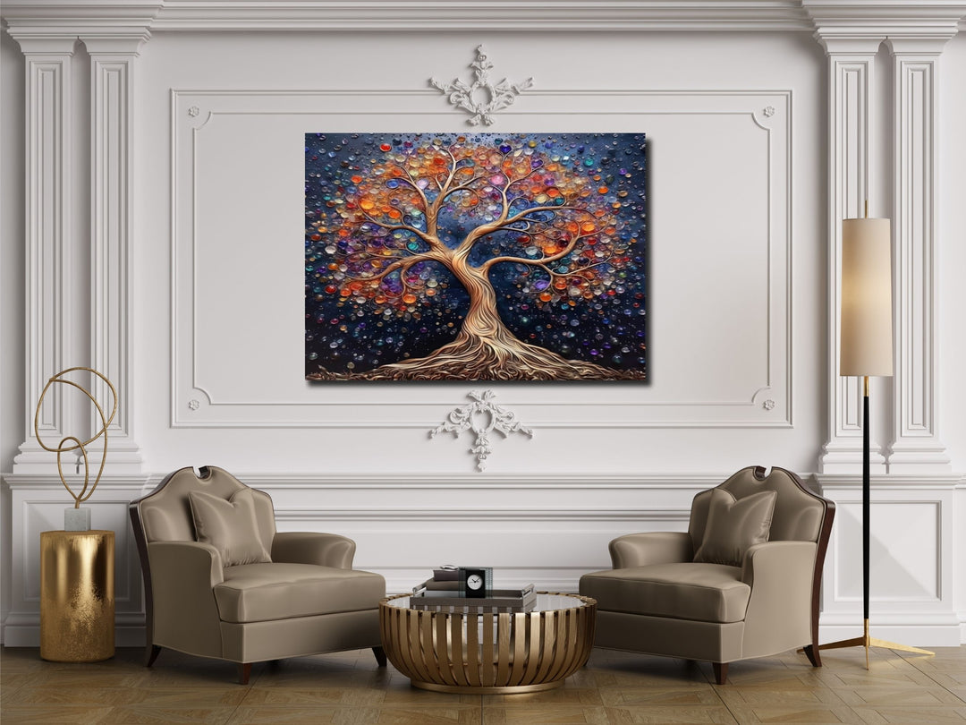 Stained Glass Wall Art Tree of Life Window-Wall Painting Decor