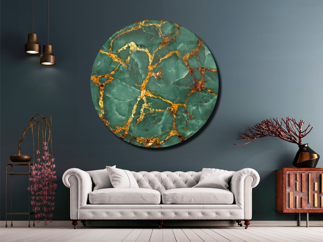 Abstract Marble Design Wall Art Decor-Home&Office Glass Printing Wall Painting