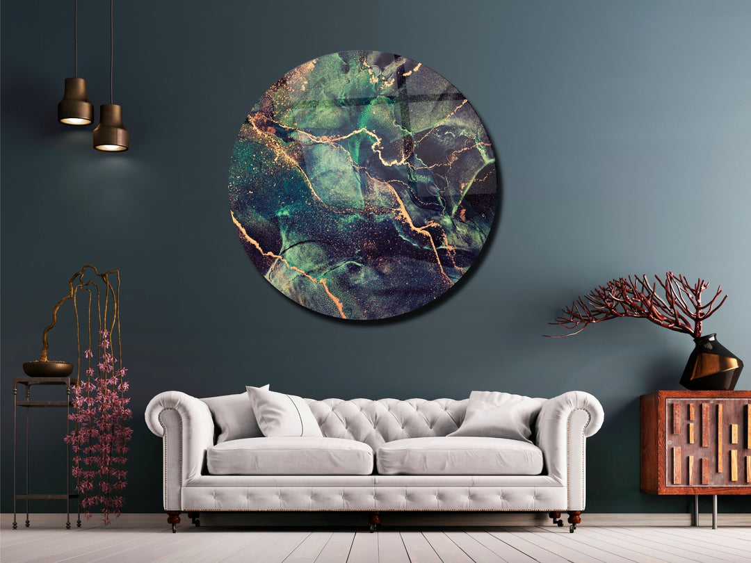 Abstract Marble Design Wall Art Decor-Home&Office Glass Printing Wall Painting