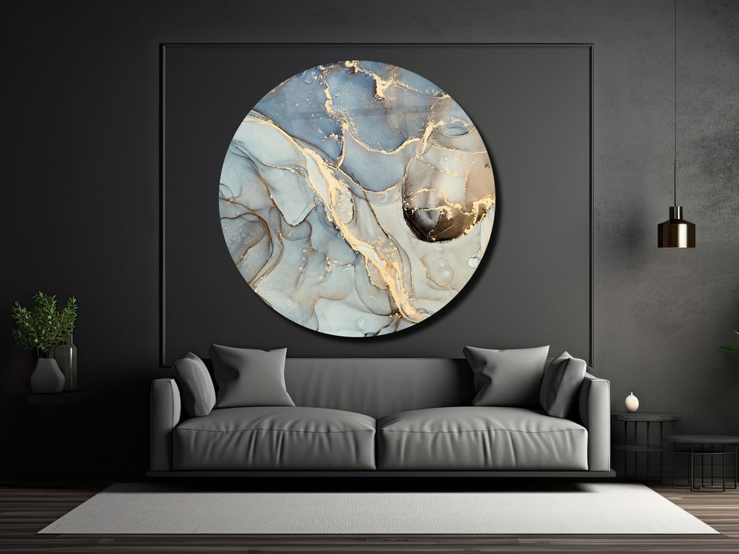 Abstract Marble Design Wall Art Decor-Home&Office Glass Printing Wall Painting