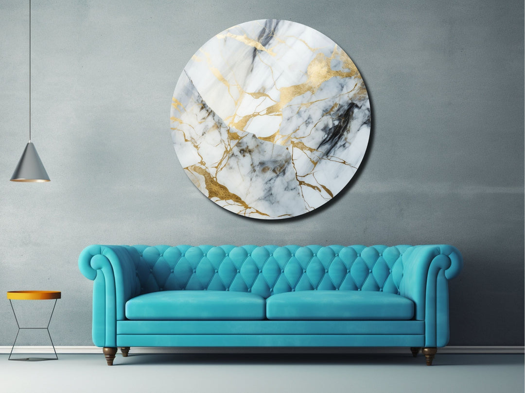 Abstract Marble Design Wall Art Decor-Home&Office Glass Printing Wall Painting