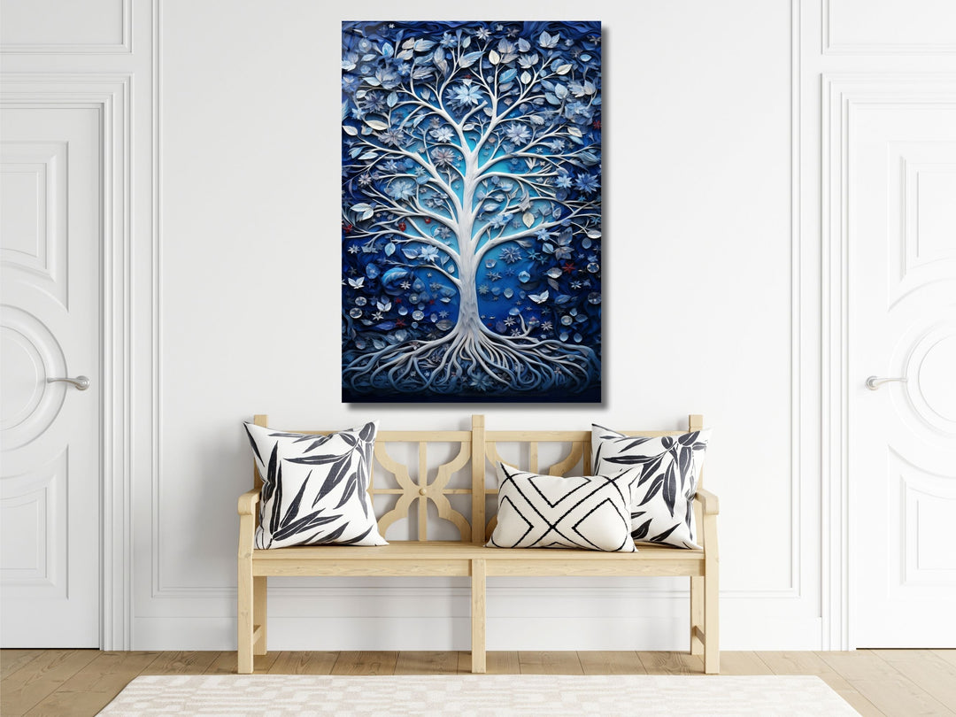 Stained Glass Wall Art Tree of Life Window-Wall Painting Decor