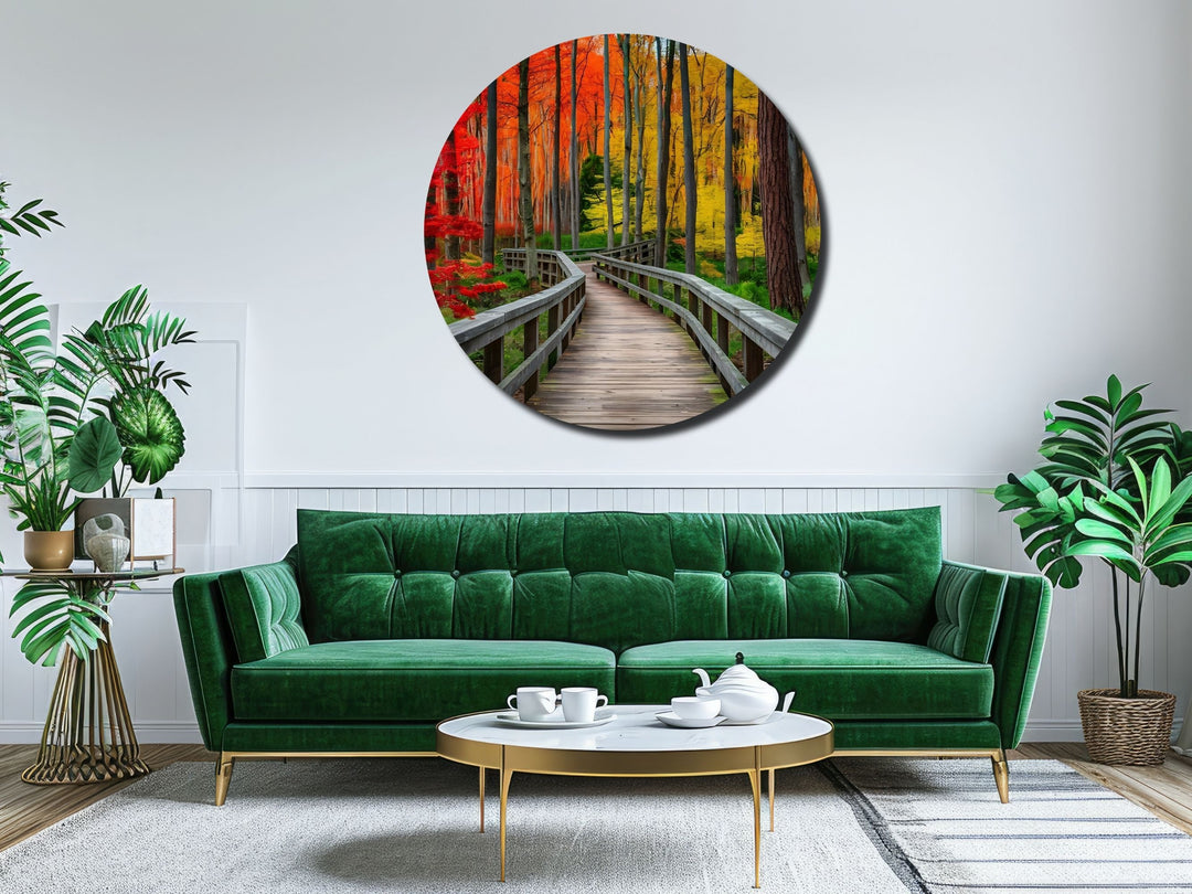 Colorful Forest Wall Art Decor-Home&Office Glass Printing Wall Painting