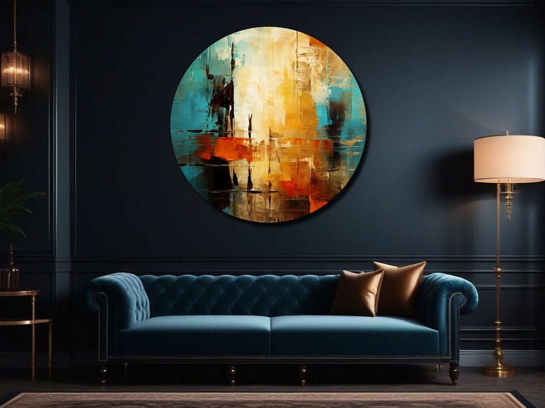 Abstract Colorful Wall Art Decor-Home&Office Glass Printing Wall Painting