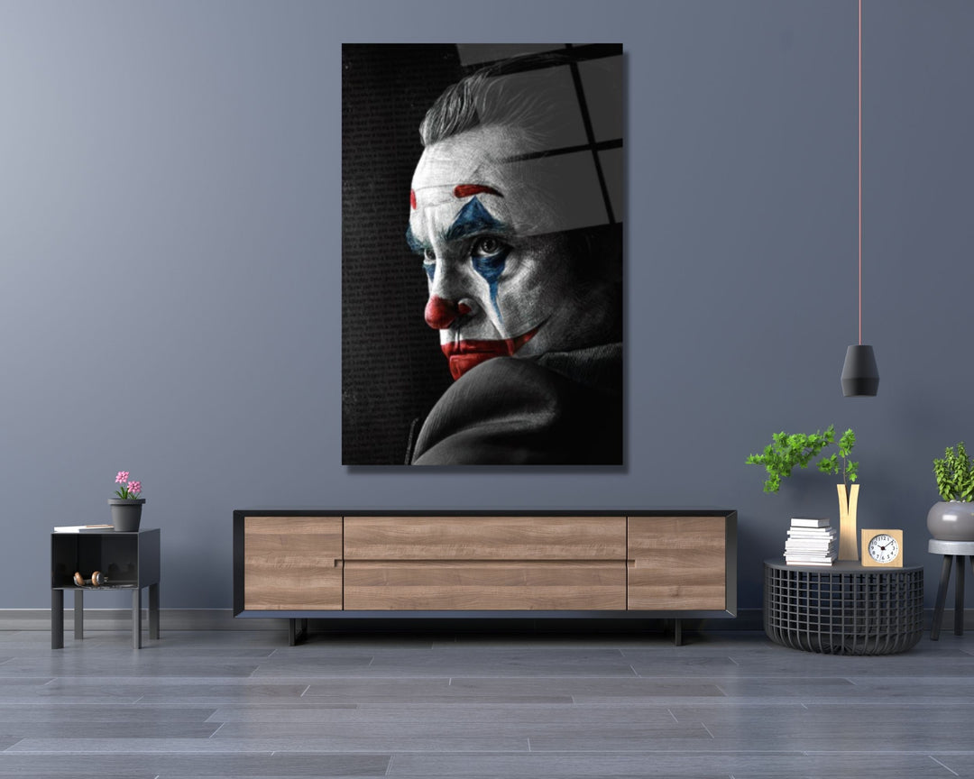 Joker Tempered Glass Printing Wall Art-Home Office Wall Painting Decoration