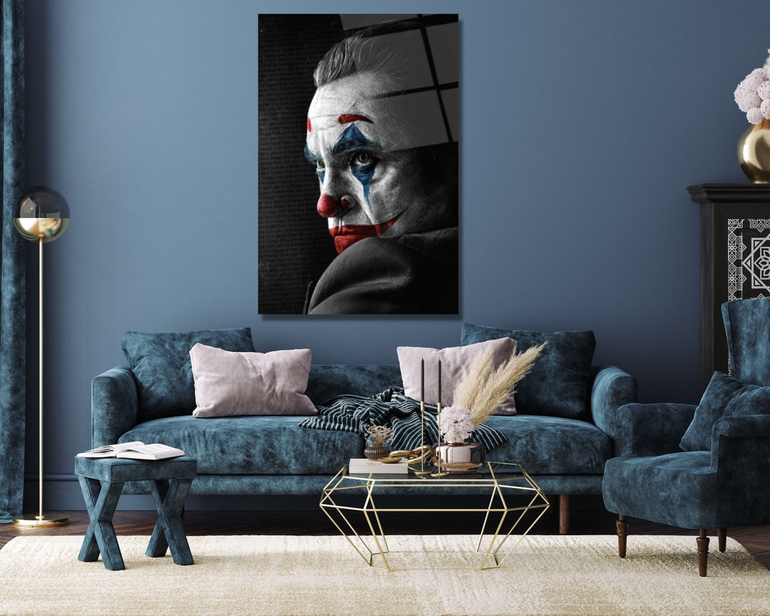 Joker Tempered Glass Printing Wall Art-Home Office Wall Painting Decoration